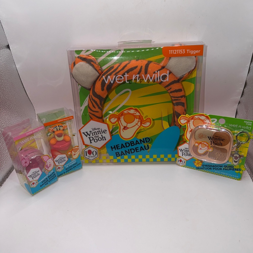 Wet n Wild OS Disney Winnie the Pooh Tigger Makeup Set Kawaii Coquette Headband